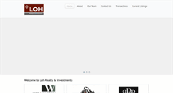 Desktop Screenshot of lohrealty.com