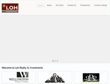 Tablet Screenshot of lohrealty.com